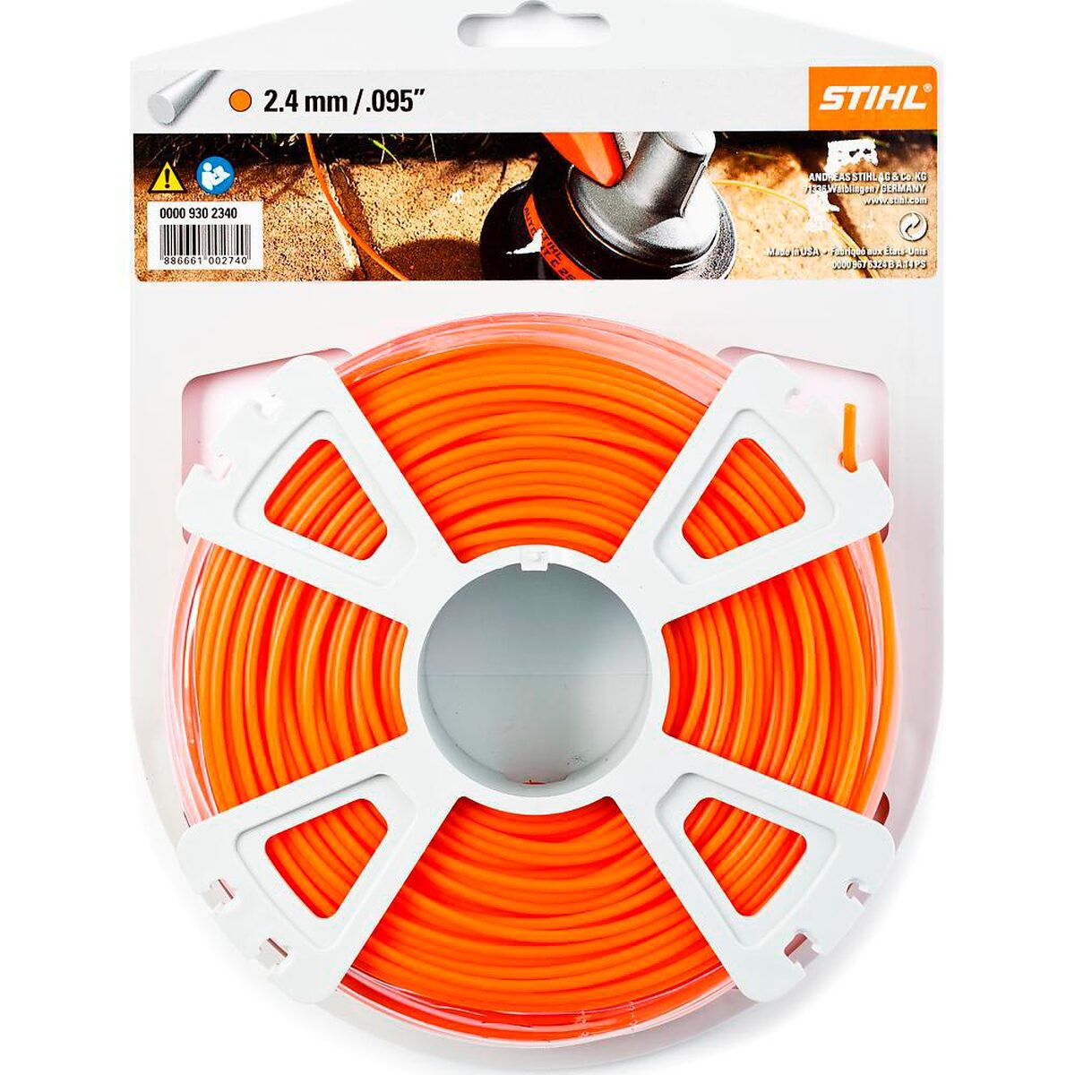 Леска для триммера Stihl 2.4мм круглая 83м (9302340) — Фото 1