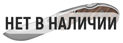 ЗУБР Скиф, 180 мм, лезвие 75 мм, рукоятка с деревянными накладками, складной нож (47712)