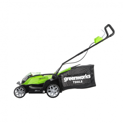 Аккумуляторная газонокосилка Greenworks G40LM35K2