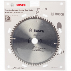 Диск пильный по алюминию Bosch ECO 230х30мм 64T (392)