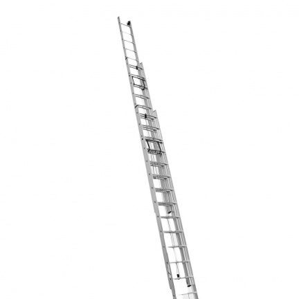 Лестница алюминиевая Алюмет трехсекционная 3x17 ступеней (3317)