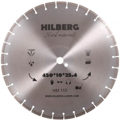 Диск алмазный по бетону Hilberg Hard Materials 450x25.4мм (HM110)