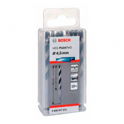 Сверло по металлу Bosch HSS PointTeQ 4.5х80мм 10шт (213)