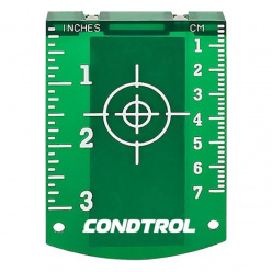 Мишень для лазерного нивелира CONDTROL магнитная (зеленая)