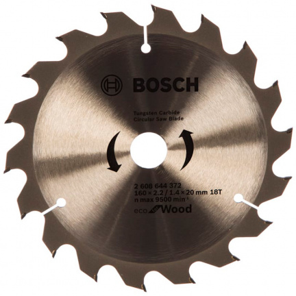 Диск пильный по дереву Bosch 160x20/16мм 18T (372)