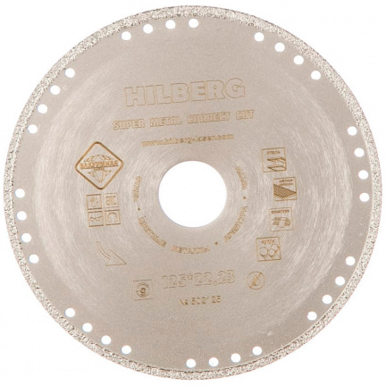 Диск алмазный по металлу Hilberg Super Metal Сorrect Cut 125x22.2мм (502125)