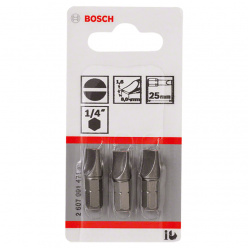 Набор бит Bosch S1.6х8.0х25мм 3шт (471)