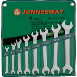 Набор рожковых ключей Jonnesway 8шт в чехле W25108S
