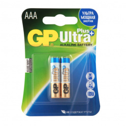 Элемент питания GP 24A/LR03 BP2 Ultra Plus Alkaline (AAA) 2шт